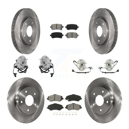 [Avant + Arrière] Kit d'ensemble roulement de roue et moyeu pour Chrysler Town & Country Dodge Grand Caravan Volkswagen Routan KBB-109629