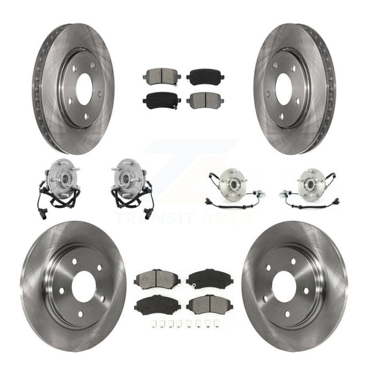 [Avant + Arrière] Kit d'ensemble roulement de roue et moyeu pour Chrysler Town & Country Dodge Grand Caravan Volkswagen Routan KBB-109629
