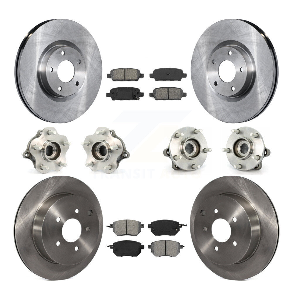 [Avant + Arrière] Kit d'ensemble roulement de roue et moyeu pour 2003-2004 Nissan Murano AWD KBB-109632