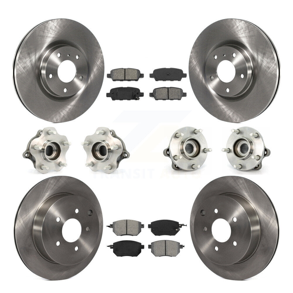 [Avant + Arrière] Kit d'ensemble roulement de roue et moyeu pour 2005-2007 Nissan Murano AWD KBB-109633