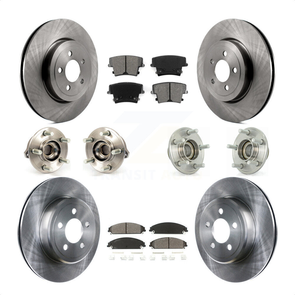 [Avant + Arrière] Kit d'ensemble roulement de roue et moyeu pour Dodge Chrysler 300 Charger Challenger KBB-109635 par Transit Auto