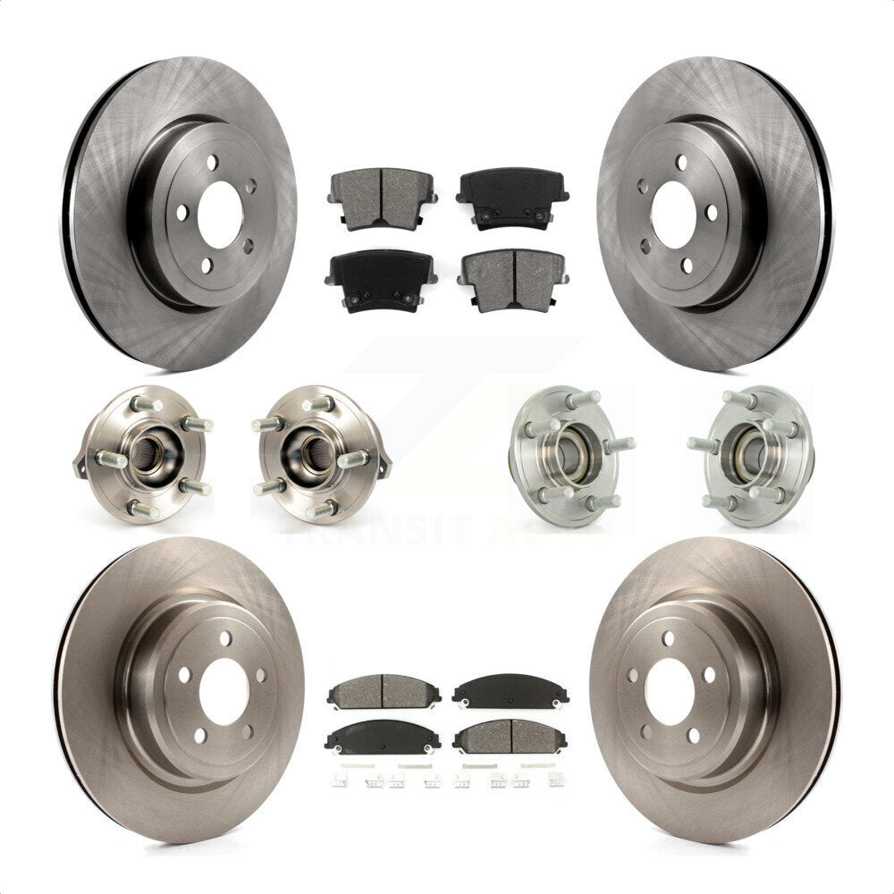 [Avant + Arrière] Kit d'ensemble roulement de roue et moyeu pour Dodge Charger avec Police Package KBB-109636 par Transit Auto