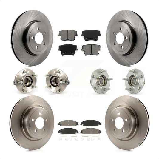 [Avant + Arrière] Kit d'ensemble roulement de roue et moyeu pour Dodge Charger avec Police Package KBB-109636 par Transit Auto