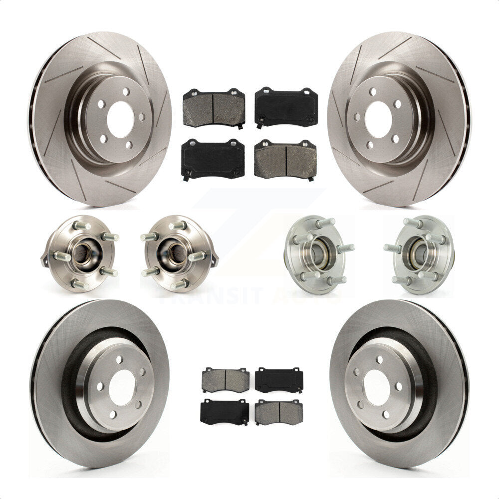 [Avant + Arrière] Kit d'ensemble roulement de roue et moyeu pour Dodge Charger Chrysler 300 Challenger KBB-109637 par Transit Auto