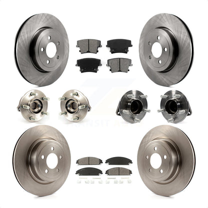 [Avant + Arrière] Kit d'ensemble roulement de roue et moyeu pour 2012-2013 Dodge Charger R T SE avec RWD 5.7L avec Police Package KBB-109643 par Transit Auto