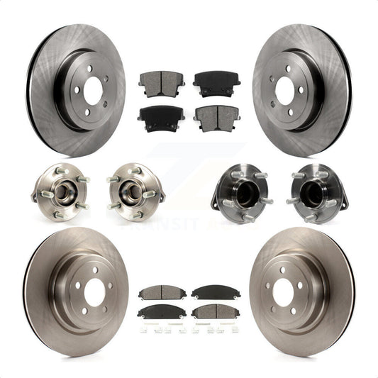 [Avant + Arrière] Kit d'ensemble roulement de roue et moyeu pour 2012-2013 Dodge Charger R T SE avec RWD 5.7L avec Police Package KBB-109643 par Transit Auto
