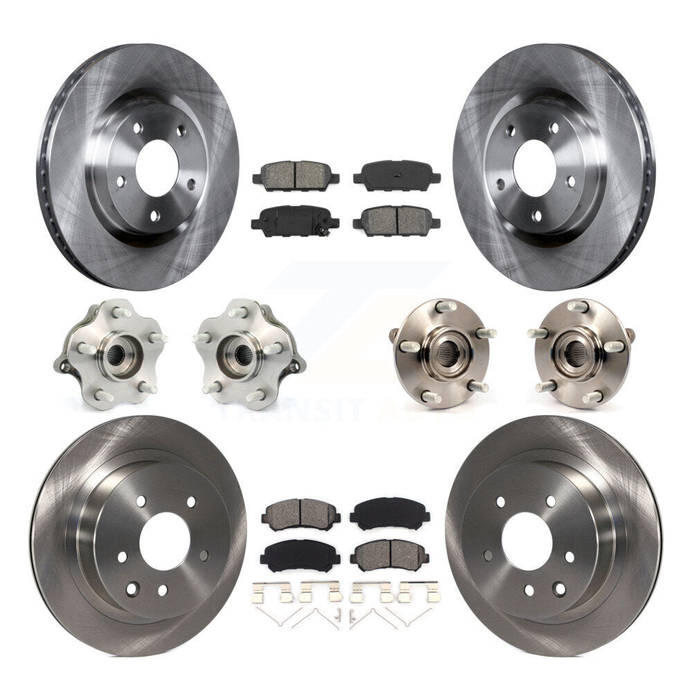[Avant + Arrière] Kit d'ensemble roulement de roue et moyeu pour 2008-2013 Nissan Rogue AWD KBB-109652