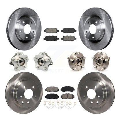 [Avant + Arrière] Kit d'ensemble roulement de roue et moyeu pour 2008-2013 Nissan Rogue AWD KBB-109652