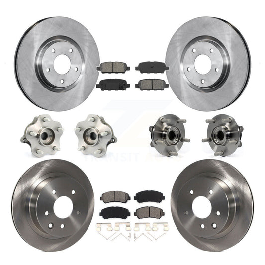 [Avant + Arrière] Kit d'ensemble roulement de roue et moyeu pour 2014 Nissan Juke Nismo RS avec AWD To 04 14 KBB-109653