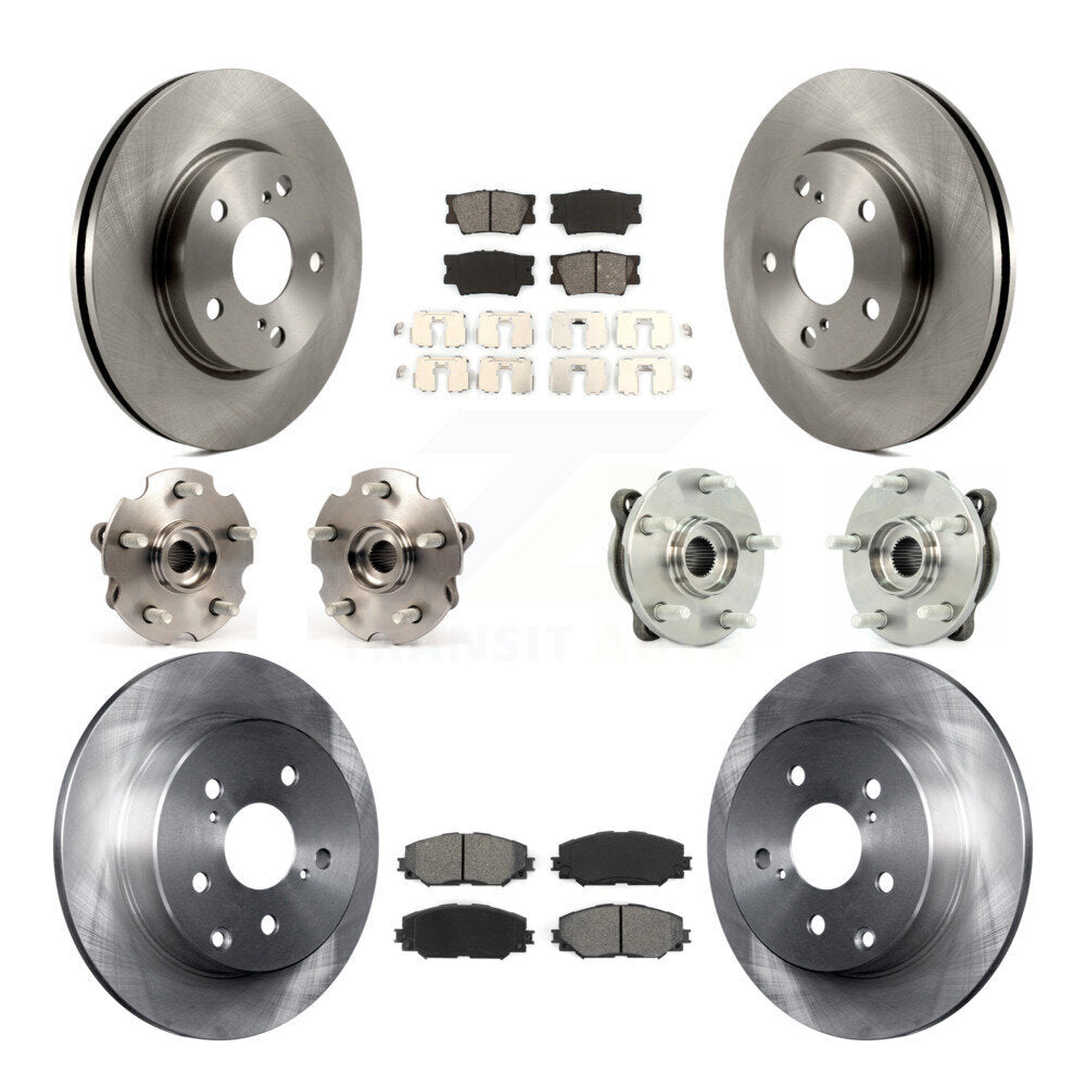 [Avant + Arrière] Kit d'ensemble roulement de roue et moyeu pour 2013-2018 Toyota RAV4 LE avec AWD KBB-109658