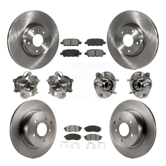 [Avant + Arrière] Kit d'ensemble roulement de roue et moyeu pour INFINITI G37 G35 EX35 G25 Nissan 370Z Q40 M35 QX50 M45 EX37 KBB-109661