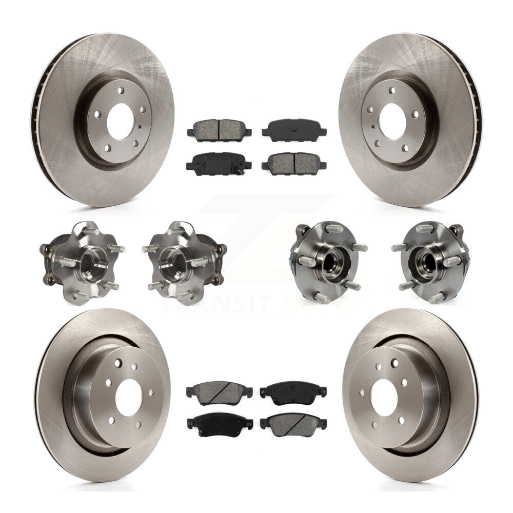 [Avant + Arrière] Kit d'ensemble roulement de roue et moyeu pour INFINITI G37 G35 Q60 KBB-109664