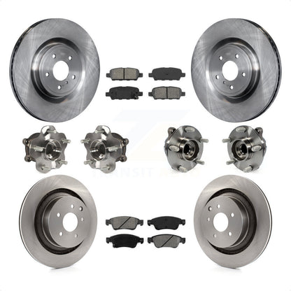 [Avant + Arrière] Kit d'ensemble roulement de roue et moyeu pour 2014 INFINITI Q60 Sport avec RWD sans Package KBB-109665 par Transit Auto