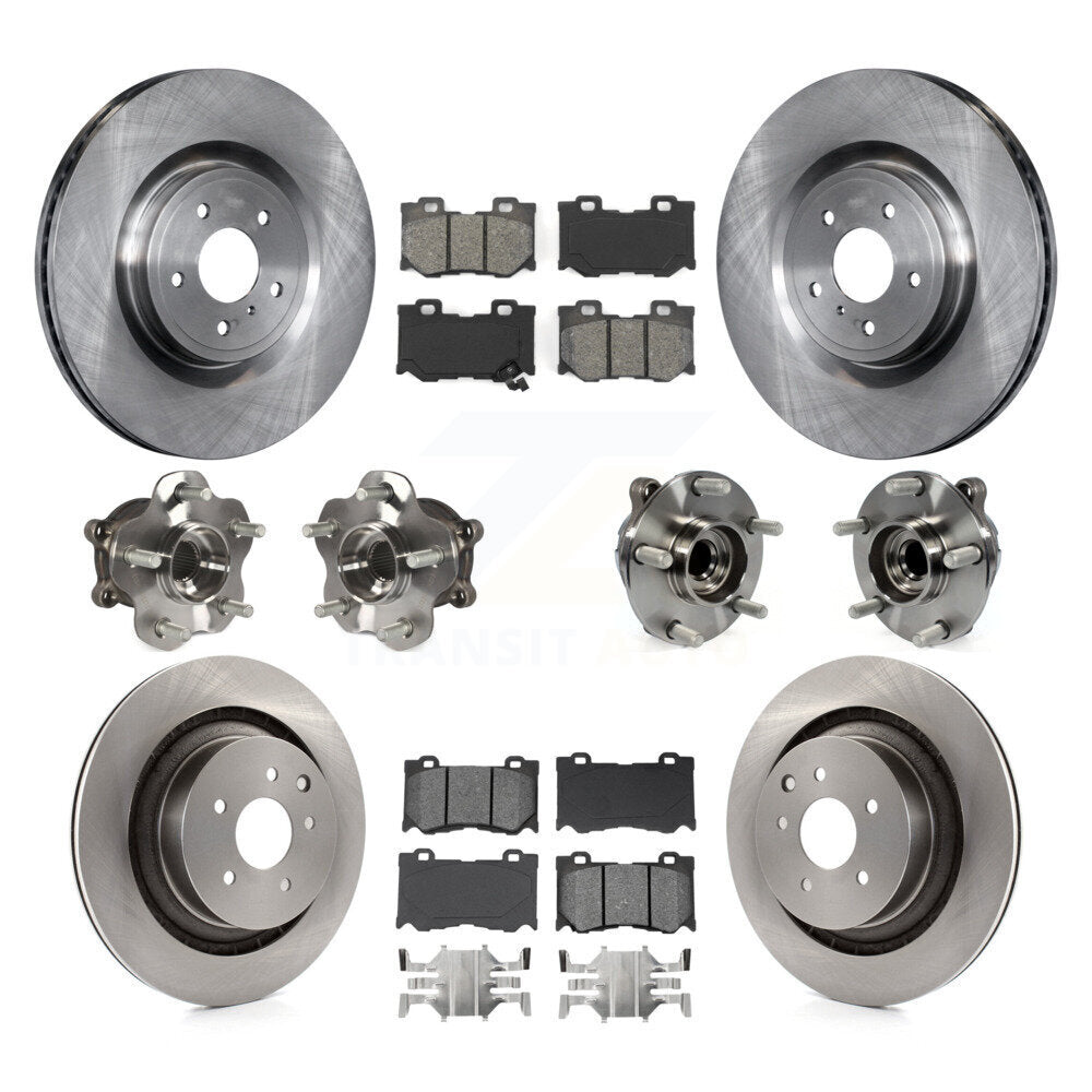 [Avant + Arrière] Kit d'ensemble roulement de roue et moyeu pour INFINITI G37 Nissan 370Z Q60 KBB-109666