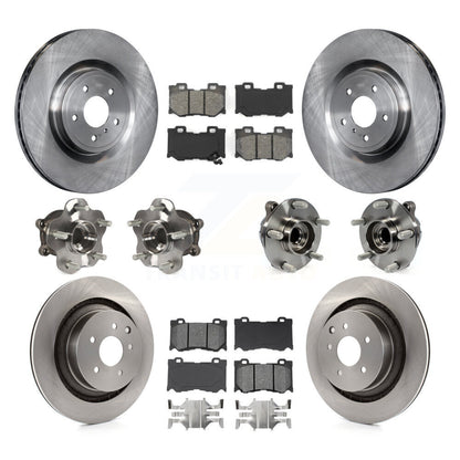 [Avant + Arrière] Kit d'ensemble roulement de roue et moyeu pour INFINITI G37 Nissan 370Z Q60 KBB-109666
