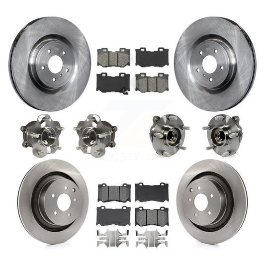 [Avant + Arrière] Kit d'ensemble roulement de roue et moyeu pour INFINITI G37 Nissan 370Z Q60 KBB-109666
