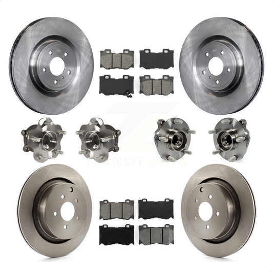 [Avant + Arrière] Kit d'ensemble roulement de roue et moyeu pour INFINITI Q50 M37 Q70 Q70L QX70 M56 KBB-109667 par Transit Auto