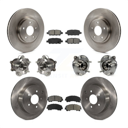 [Avant + Arrière] Kit d'ensemble roulement de roue et moyeu pour INFINITI Q50 Base Premium avec RWD KBB-109668 par Transit Auto