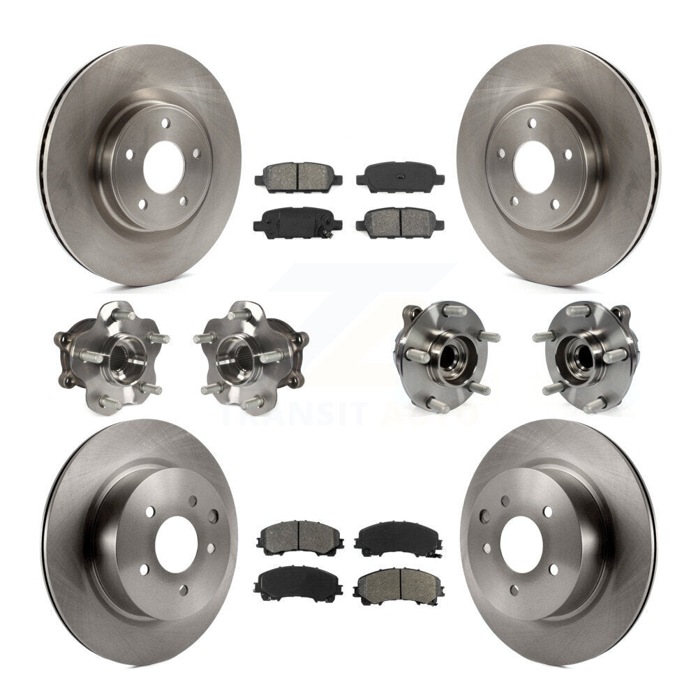 [Avant + Arrière] Kit d'ensemble roulement de roue et moyeu pour 2016-2017 INFINITI QX50 RWD KBB-109669