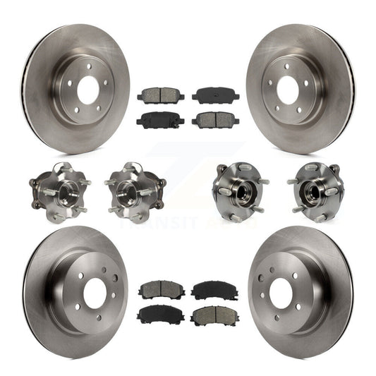 [Avant + Arrière] Kit d'ensemble roulement de roue et moyeu pour 2016-2017 INFINITI QX50 RWD KBB-109669
