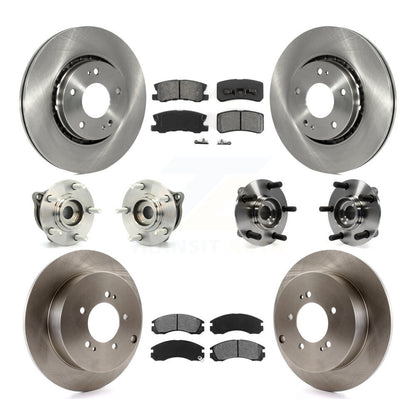 [Avant + Arrière] Kit d'ensemble roulement de roue et moyeu pour 2010-2011 Mitsubishi Lancer Ralliart Sportback avec AWD KBB-109678