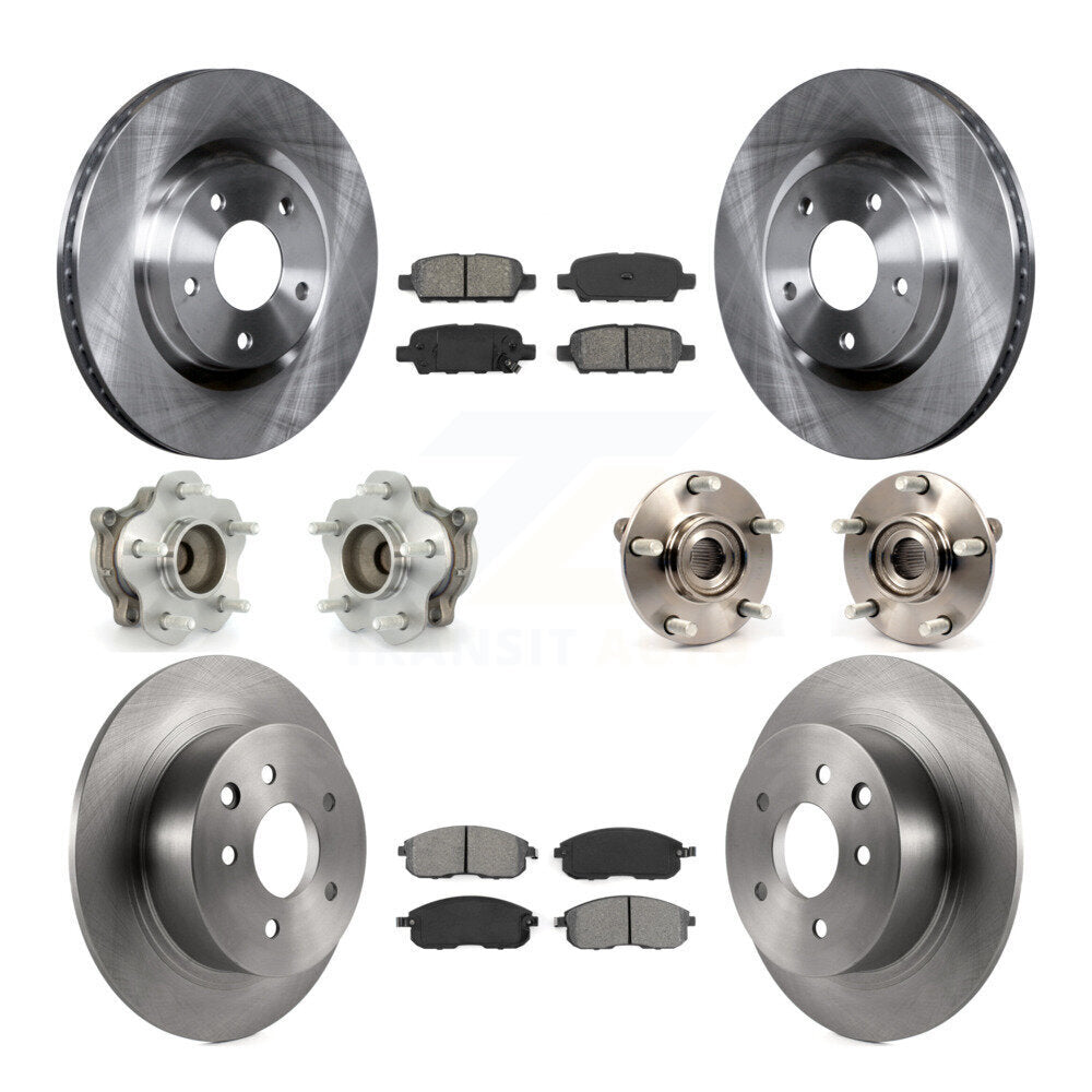 [Avant + Arrière] Kit d'ensemble roulement de roue et moyeu pour 2007-2012 Nissan Sentra SE-R avec 2.5L KBB-109679