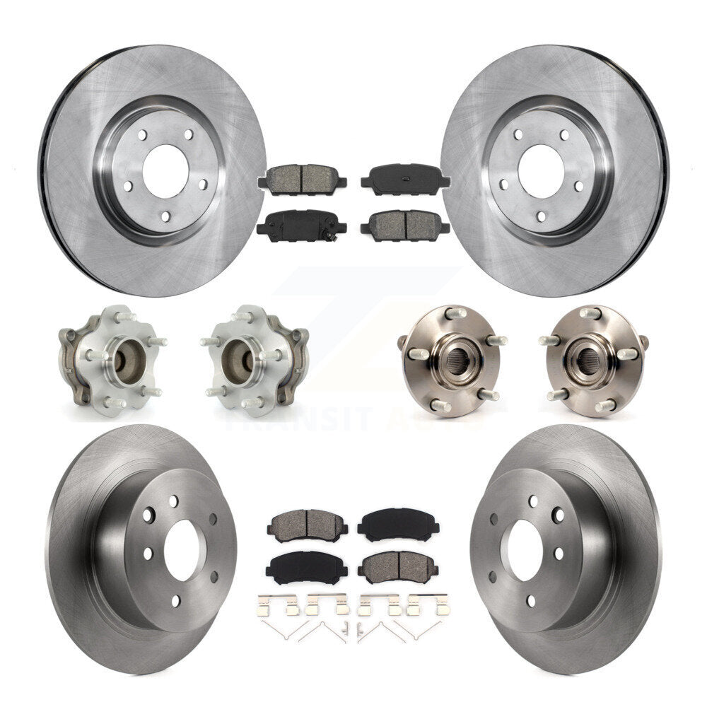 [Avant + Arrière] Kit d'ensemble roulement de roue et moyeu pour 2007-2012 Nissan Sentra SE-R Spec V avec 2.5L KBB-109680