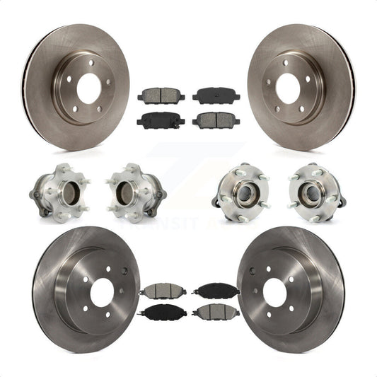 [Avant + Arrière] Kit d'ensemble roulement de roue et moyeu pour 2016 Nissan Pathfinder FWD From 11 15 KBB-109682 par Transit Auto