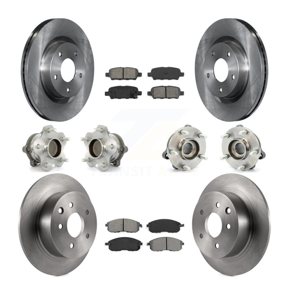 [Avant + Arrière] Kit d'ensemble roulement de roue et moyeu pour Nissan Altima KBB-109683