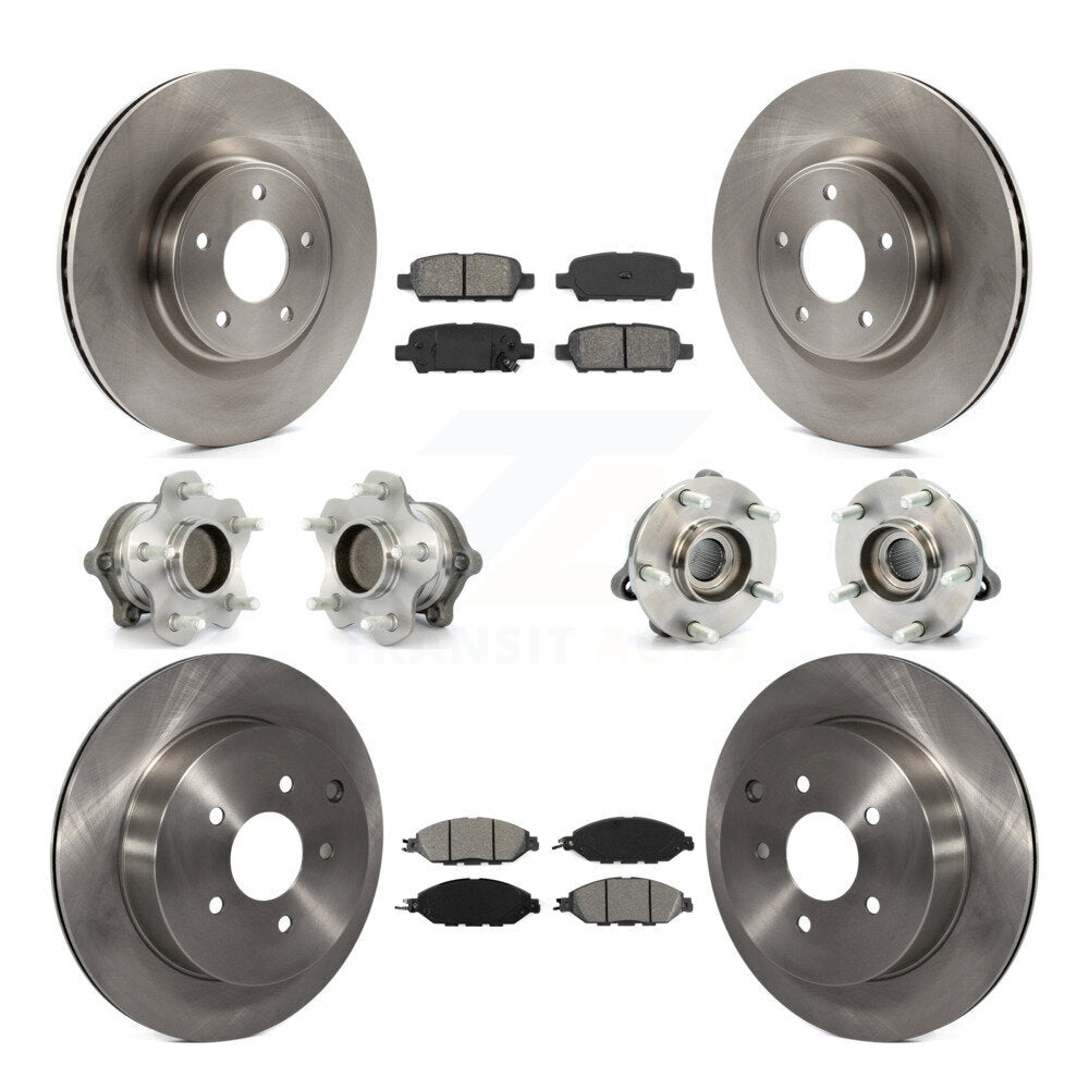 [Avant + Arrière] Kit d'ensemble roulement de roue et moyeu pour Nissan Pathfinder Murano INFINITI QX60 JX35 FWD KBB-109686
