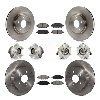 [Avant + Arrière] Kit d'ensemble roulement de roue et moyeu pour Nissan Pathfinder Murano INFINITI QX60 JX35 FWD KBB-109686