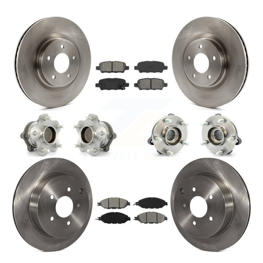 [Avant + Arrière] Kit d'ensemble roulement de roue et moyeu pour Nissan Pathfinder Murano INFINITI QX60 JX35 FWD KBB-109686