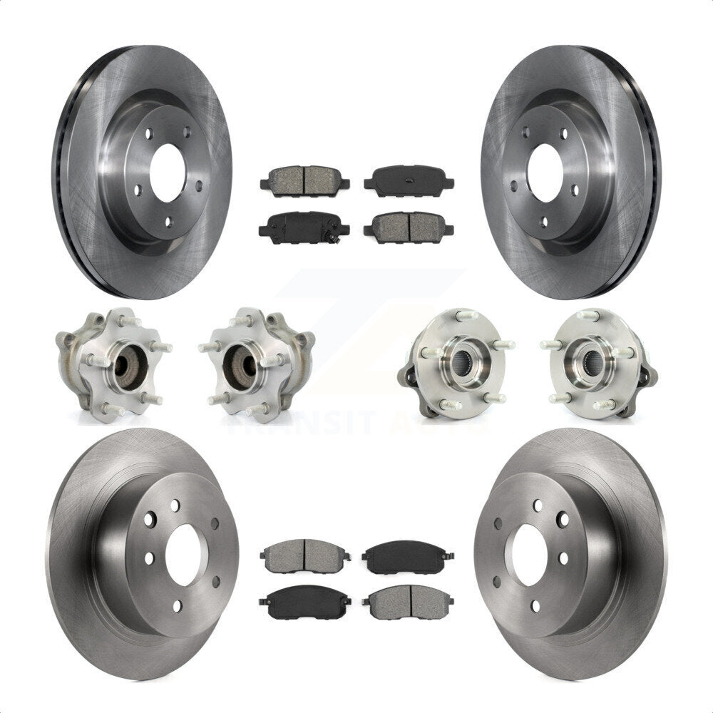 [Avant + Arrière] Kit d'ensemble roulement de roue et moyeu pour 2007 Nissan Altima 2.5L avec Non-ABS KBB-109688 par Transit Auto