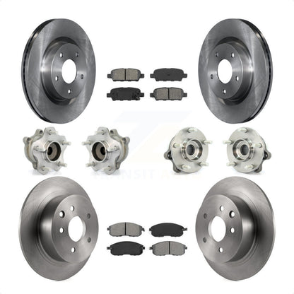 [Avant + Arrière] Kit d'ensemble roulement de roue et moyeu pour 2007 Nissan Altima 2.5L avec Non-ABS KBB-109688 par Transit Auto