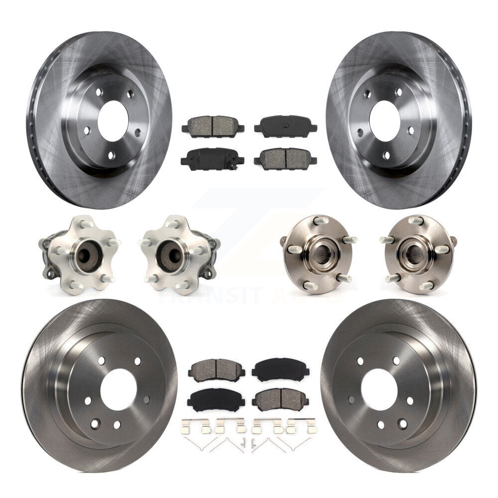 [Avant + Arrière] Kit d'ensemble roulement de roue et moyeu pour Nissan Rogue Select FWD KBB-109689