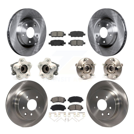 [Avant + Arrière] Kit d'ensemble roulement de roue et moyeu pour Nissan Rogue Select FWD KBB-109689