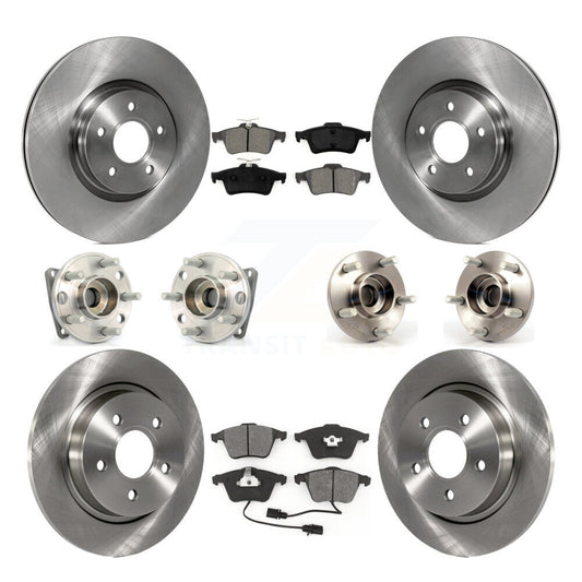 [Avant + Arrière] Kit d'ensemble roulement de roue et moyeu pour 2005-2010 Volvo S40 V50 avec 320mm Diameter Rotor AWD KBB-109704