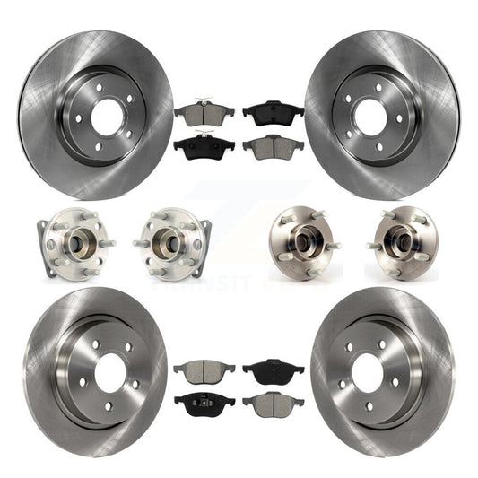 [Avant + Arrière] Kit d'ensemble roulement de roue et moyeu pour 2005-2010 Volvo S40 V50 avec 300mm Diameter Rotor AWD KBB-109705