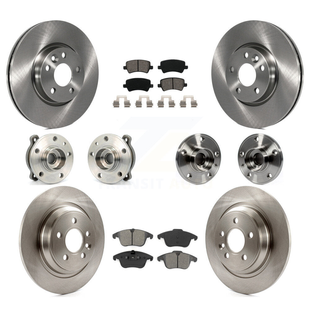 [Avant + Arrière] Kit d'ensemble roulement de roue et moyeu pour 2013-2014 Volvo S60 3.0L avec 300mm Diameter Rotor KBB-109707
