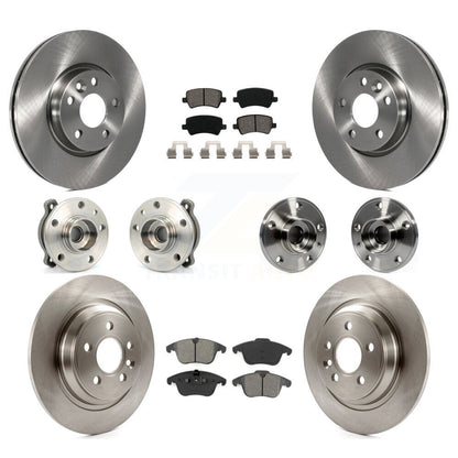[Avant + Arrière] Kit d'ensemble roulement de roue et moyeu pour 2013-2014 Volvo S60 3.0L avec 300mm Diameter Rotor KBB-109707