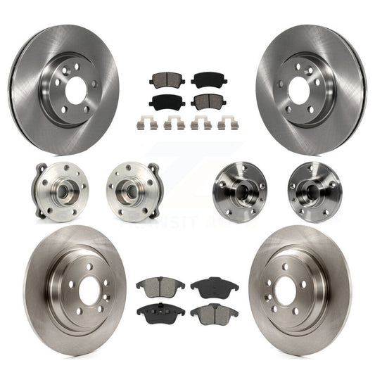 [Avant + Arrière] Kit d'ensemble roulement de roue et moyeu pour 2013-2014 Volvo S60 3.0L avec 300mm Diameter Rotor KBB-109707