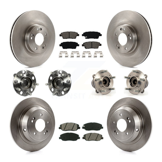 [Avant + Arrière] Kit d'ensemble roulement de roue et moyeu pour 2012 Hyundai Genesis 3.8L KBB-109710