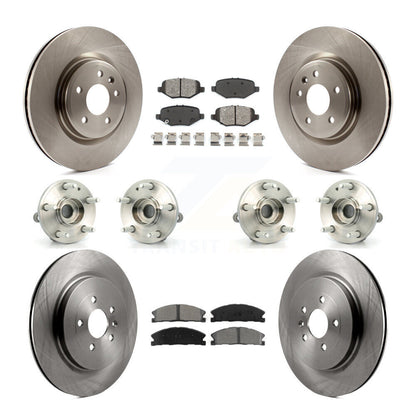 [Avant + Arrière] Kit d'ensemble roulement de roue et moyeu pour 2013 Ford Explorer Sport avec Heavy Duty Brakes KBB-109724