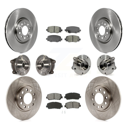 [Avant + Arrière] Kit d'ensemble roulement de roue et moyeu pour 2015-2017 Chrysler 200 AWD avec 330mm Diameter Rotor KBB-109736
