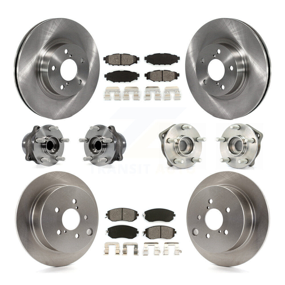 [Avant + Arrière] Kit d'ensemble roulement de roue et moyeu pour 2012-2013 Subaru Impreza Limited Base Premium KBB-109737