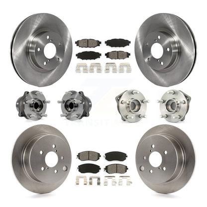 [Avant + Arrière] Kit d'ensemble roulement de roue et moyeu pour 2012-2013 Subaru Impreza Limited Base Premium KBB-109737