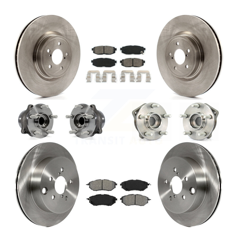 [Avant + Arrière] Kit d'ensemble roulement de roue et moyeu pour 2014 Subaru Forester 2.0L To 01 14 KBB-109739