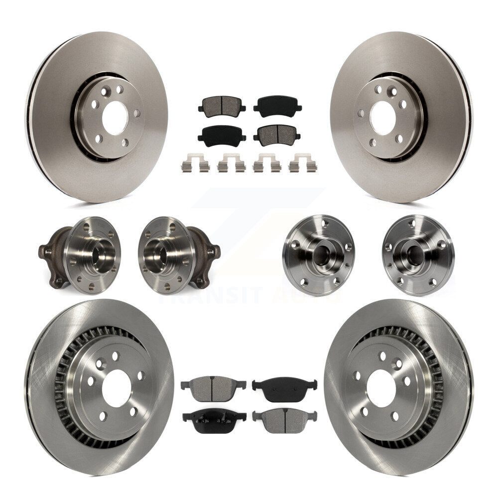 [Avant + Arrière] Kit d'ensemble roulement de roue et moyeu pour 2010-2015 Volvo XC60 AWD KBB-109744