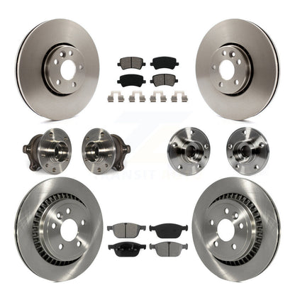[Avant + Arrière] Kit d'ensemble roulement de roue et moyeu pour 2010-2015 Volvo XC60 AWD KBB-109744
