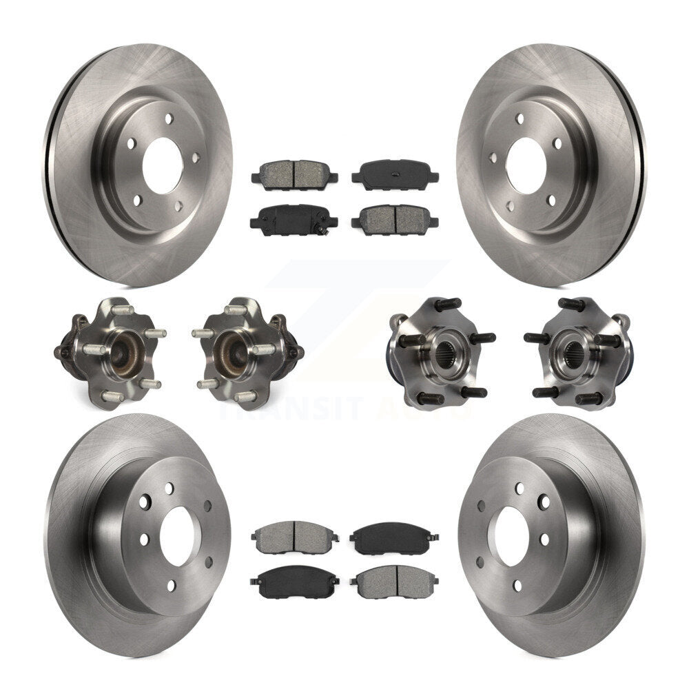 [Avant + Arrière] Kit d'ensemble roulement de roue et moyeu pour 2017-2019 Nissan Sentra Turbocharged KBB-109745